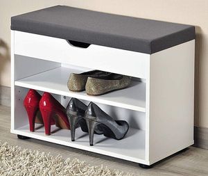 Kesper Szafka na buty biała Kesper 15914 ze schowkiem i siedziskiem 60x30x47cm uniwersalny 2
