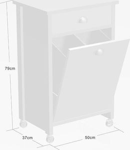 Kesper Szafka kuchenna z pojemnikami do segregacji śmieci Kesper 50 x 79 x 37 cm uniwersalny 4