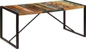 Elior Stół drewniany malowany Veriz wielokolorowy 2