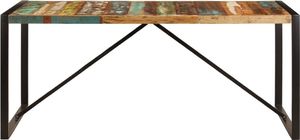 Elior Stół drewniany malowany Veriz wielokolorowy 8