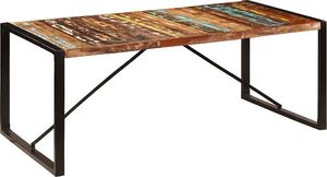 Elior Stół malowany drewniany Veriz 2X wielokolorowy 1