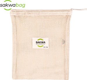 Sakwabag Sakwabag, Worek na zakupy zero waste, średni, 25x30cm, tara 35g 1