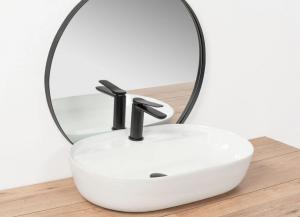 Umywalka Rea Aura nablatowa 60.5cm biała 2