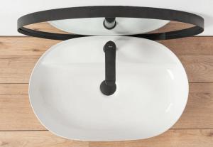 Umywalka Rea Aura nablatowa 60.5cm biała 3