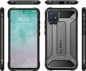 Alogy Etui na telefon Alogy Hard Armor do Huawei P Smart 2019 / Honor 10 lite srebrne uniwersalny 2