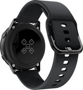 Alogy Pasek do Samsung Galaxy Watch Active 2 Alogy soft gumowy Czarny uniwersalny 1