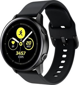 Alogy Pasek do Samsung Galaxy Watch Active 2 Alogy soft gumowy Czarny uniwersalny 2