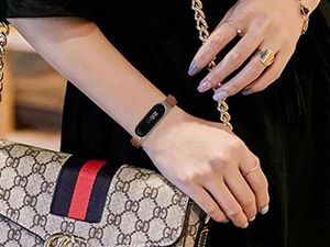 Alogy Skórzany pasek Alogy leather band do Xiaomi Mi Ban 3/ 4 brązowy uniwersalny 4