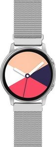 Alogy Milanese bransoleta pasek do Galaxy Watch Active 2 Alogy srebrna uniwersalny 4