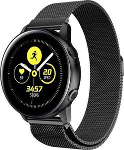 Alogy Milanese bransoleta pasek do Galaxy Watch Active 2 Alogy czarna uniwersalny 2