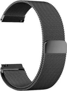 Alogy Milanese bransoleta pasek do Galaxy Watch Active 2 Alogy czarna uniwersalny 3