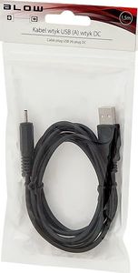 Kabel USB Blow USB-A - DC 0.7 x 2.5 mm 1.5 m Czarny (66-079) 2