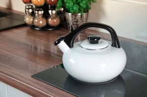 Forchetto Czajnik emaliowany Forchetto Luna Bianco 2,5l biały uniwersalny 3