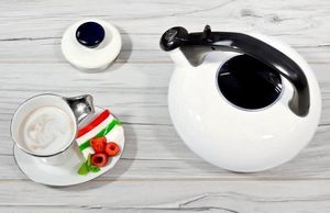 Forchetto Czajnik emaliowany Forchetto Luna Bianco 2,5l biały uniwersalny 4