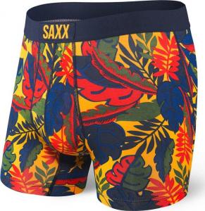 SAXX Bokserki męskie Vibe Boxer Brief Yellow Jungle r. XL 1