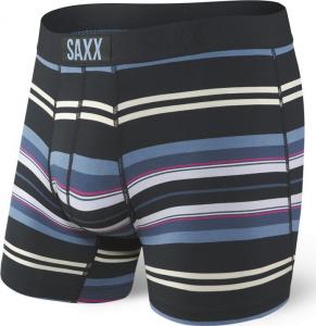 SAXX Bokserki męskie Vibe Boxer Brief Black Tartan Stripe r. XL 1