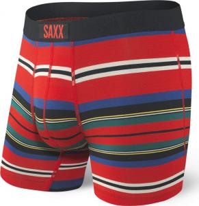 SAXX Bokserki męskie Vibe Boxer Brief Red Tartan Stripe r. XL 1
