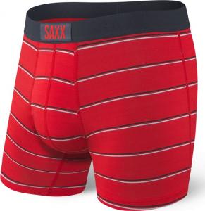 SAXX Bokserki męskie Vibe Boxer Brief Red Shallow Stripe r. XL 1