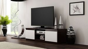 Elior Szafka RTV Verta 3X 140 cm - biała + wenge 3