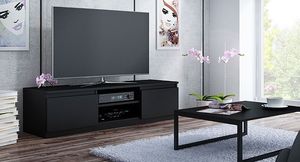 Elior Szafka RTV Verta 3X 140 cm - czarna 3