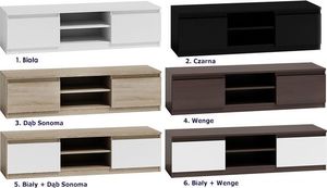 Elior Szafka RTV Verta 3X 140 cm - czarna 4