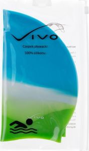 Vivo Czepek silikonowy Vivo B-1308 multikolor niebiesko-zielony Uniwersalny 2