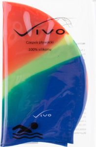 Vivo Czepek silikonowy Vivo B-1314 multikolor pomarańczowo-niebieski Uniwersalny 2