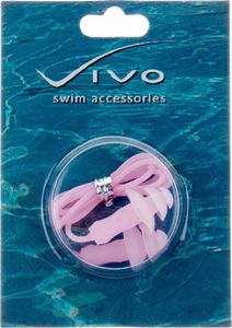 Vivo Zatyczki do uszu+pasek Vivo silikon-PVC B-2006 różowe Uniwersalny 2