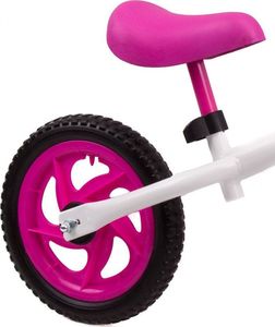 Rowerek biegowy Vivo V5022 12" EVA biało-różowy 2