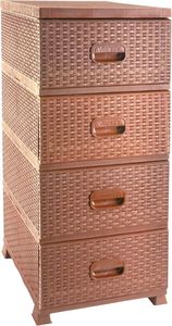 Orion Komoda rattan / szafka 4 szuflady KARMELOWA uniwersalny 1