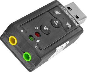Karta dźwiękowa Lamex Karta dźwiękowa USB 7.1 regulacja głośności 1