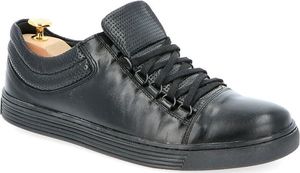 Kent TYMOTEO 305 CZARNE - Skórzane trampki 42 1