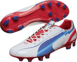 Puma Buty piłkarskie Puma Evo Speed 1 FG biało-czerwono-niebieskie 102527 01 40 3