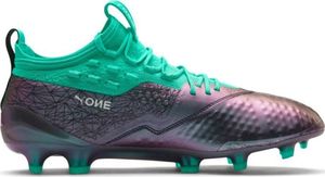Puma Buty piłkarskie Puma One 1 IL Lth FG AG szaro-zielone 104925 01 40 1