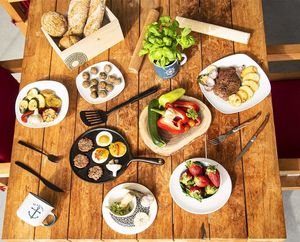 Orion Sztućce CZARNE Black Luxury zestaw sztućców 24 el. uniwersalny 13