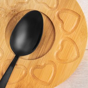 Orion Sztućce CZARNE Black Luxury zestaw sztućców 24 el. uniwersalny 4