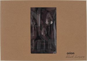 Orion Sztućce CZARNE Black Luxury zestaw sztućców 24 el. uniwersalny 10