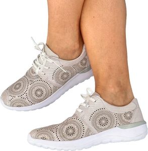Filippo FILIPPO DP201/20 ZŁOTE RÓŻOWE - Ażurowe buty sportowe 37 1