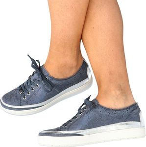 Caprice CAPRICE 9-23654-24 GRANATOWE - Trampki skórzane 38.5 12