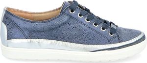 Caprice CAPRICE 9-23654-24 GRANATOWE - Trampki skórzane 38.5 3