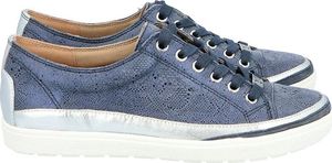 Caprice CAPRICE 9-23654-24 GRANATOWE - Trampki skórzane 38.5 5