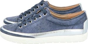 Caprice CAPRICE 9-23654-24 GRANATOWE - Trampki skórzane 38.5 6