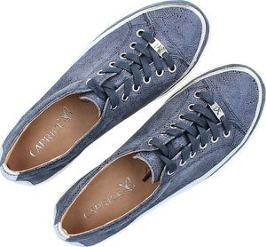 Caprice CAPRICE 9-23654-24 GRANATOWE - Trampki skórzane 38.5 9