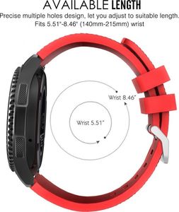 Tech-Protect TECH-PROTECT SMOOTHBAND SAMSUNG GEAR S3 RED 4