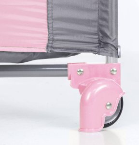 Moolino Łóżeczko turystyczne FUN różowe 8