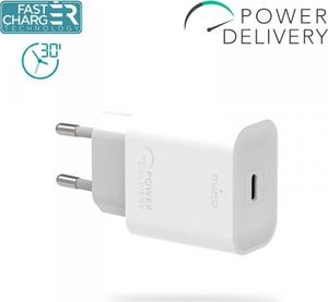 Ładowarka Puro Puro Fast Charger Power Delivery Mini Travel Charger - Ładowarka sieciowa USB-C, 18 W (biały) 1