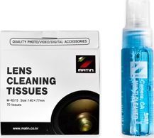 Matin Zestaw czyszczący płyn + bibułki do aparatów i kamer 2