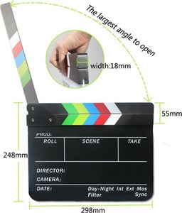 Commlite Klaps Filmowy 30x25cm / Kolor / Na Pisaki - Mazaki 4
