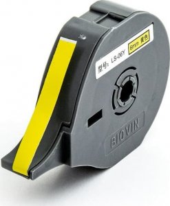 BIOVIN Taśma samoprzylepna żółta 6mm 8m kaseta LS-06Y 1
