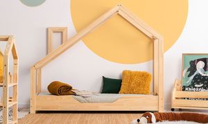 Elior Drewniane łóżko dziecięce domek Lumo 3X - 28 rozmiarów 90x140cm 1